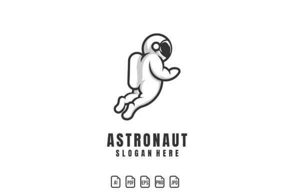 Astronaut Logo: A Cosmic Template for Dynamic Branding