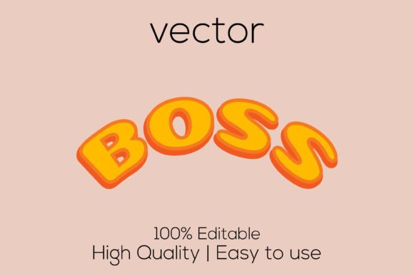 Boss Editable Vector Text Effect: Command Attention in Your Designs