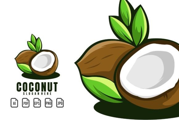 Coconut Mascot Logo: A Versatile Template for Creative Projects
