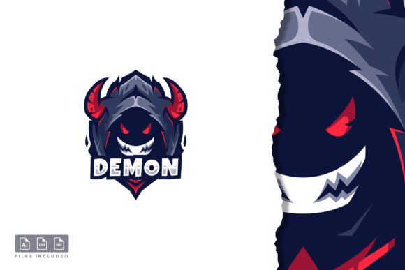 Demon – Mascot & E-sport Logo: Forge Your Team's Fierce Identity