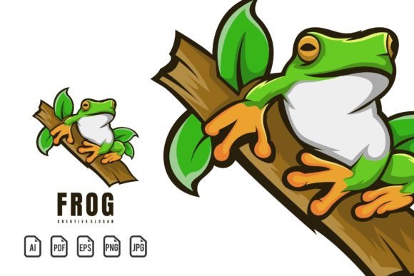 Frog Mascot Logo: A Dynamic Template for Branding and Gaming