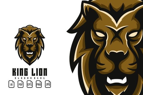 King Lion Mascot Logo: A Powerful Design Template for Bold Brands