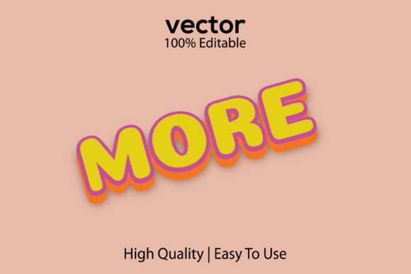 More Editable Vector Text Effect: Crafting Visual Impact