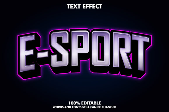The Pulse of Modern Gaming: E-sport Text Effect for Logotype
