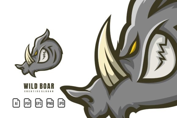 Unleash a Powerful Brand with a Wild Boar Mascot Logo