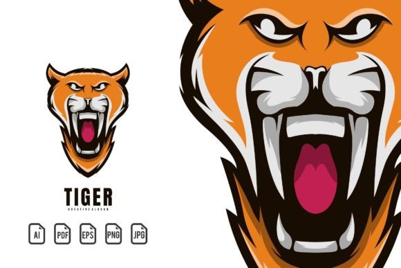 Unleash Your Brand's Roar with a Powerful Tiger Mascot Logo